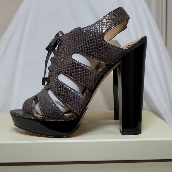 Coach Moreen Metallic Heels - Picture 2 of 13